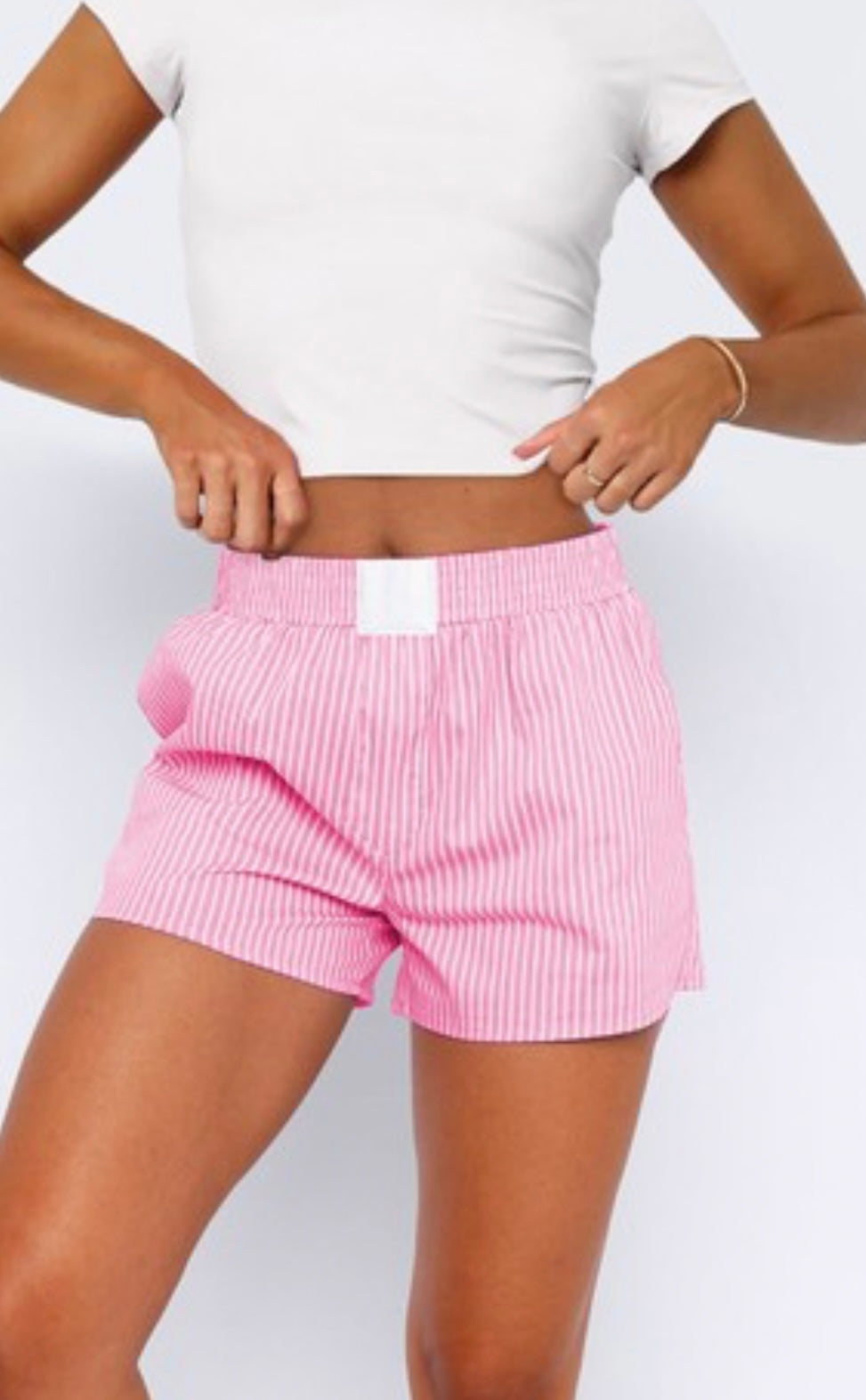 Striped boxer shorts