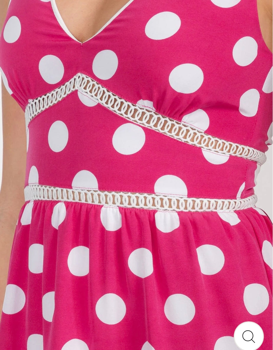 Polk A Dot Mini Dress