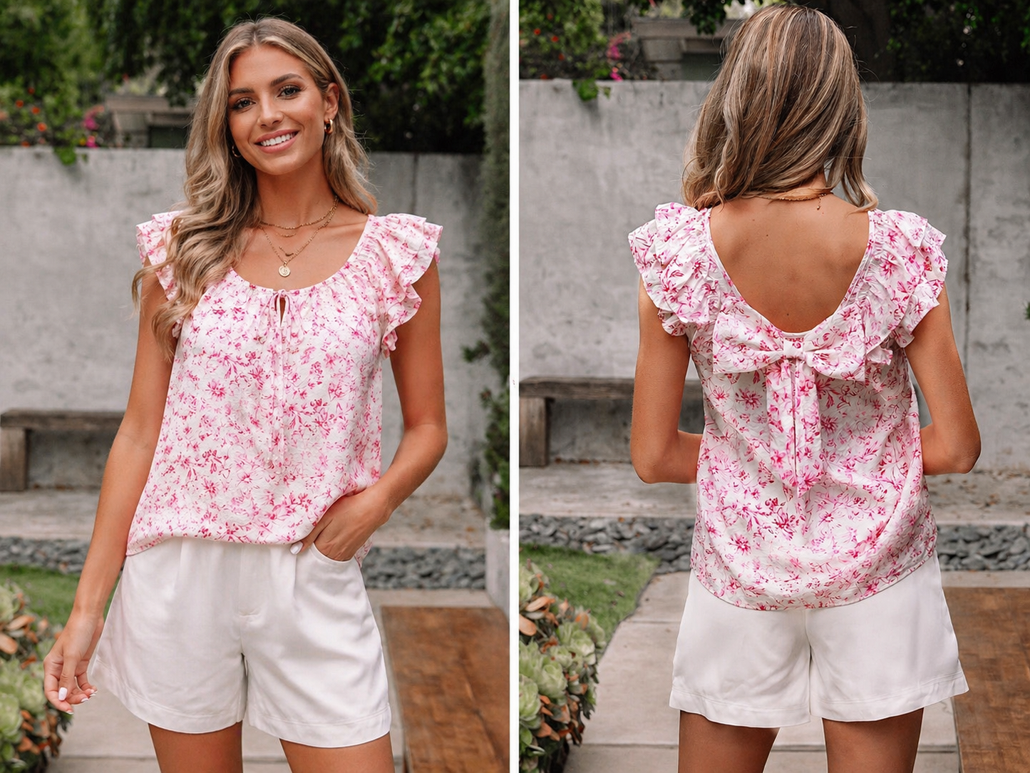 Floral Bow Top