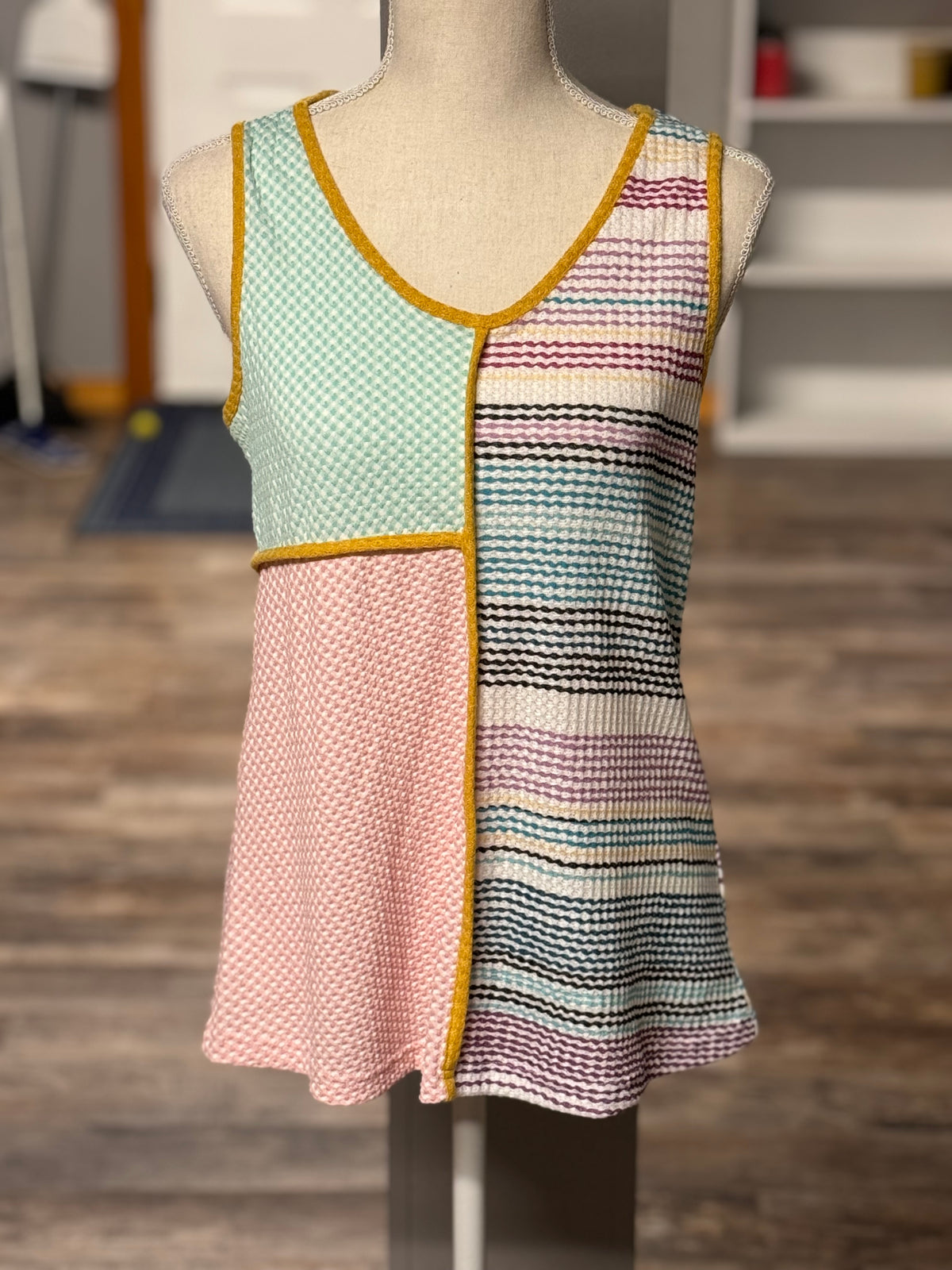 70’s inspired quilted tank