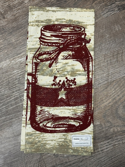 Kitchen Towel Mason Jar