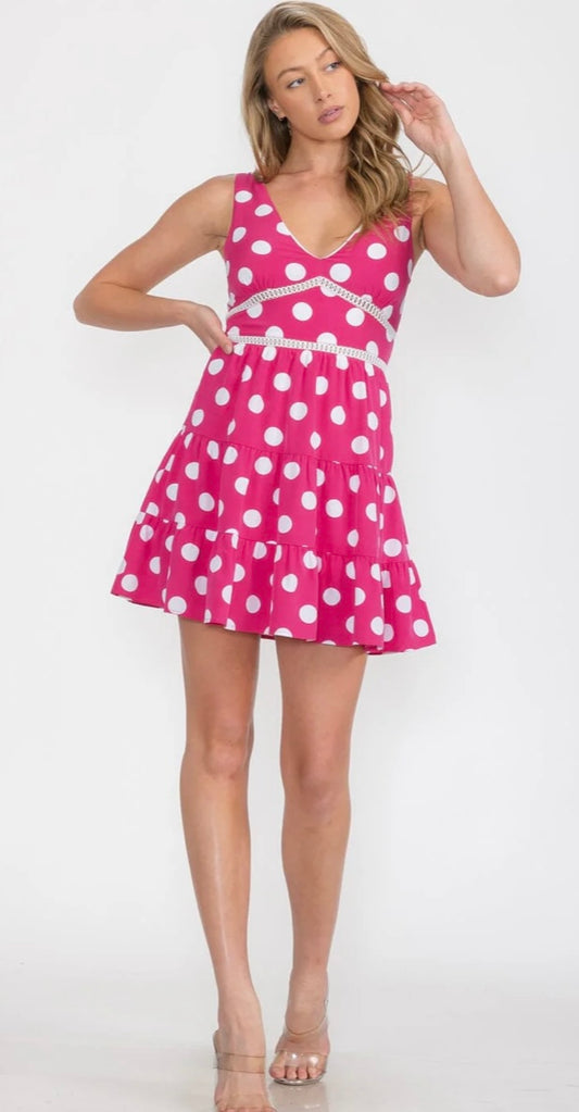 Polk A Dot Mini Dress