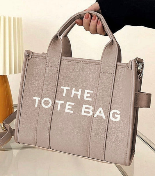 Gray Tote (Faux Leather)
