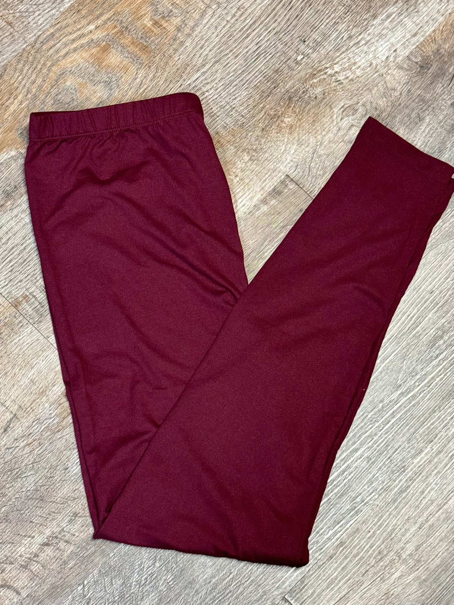 Maroon Leggings