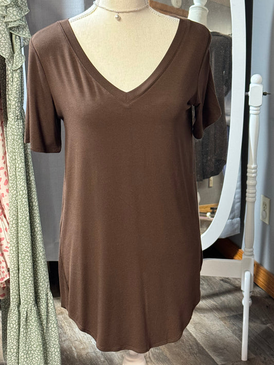 Dark Brown Zenana Top