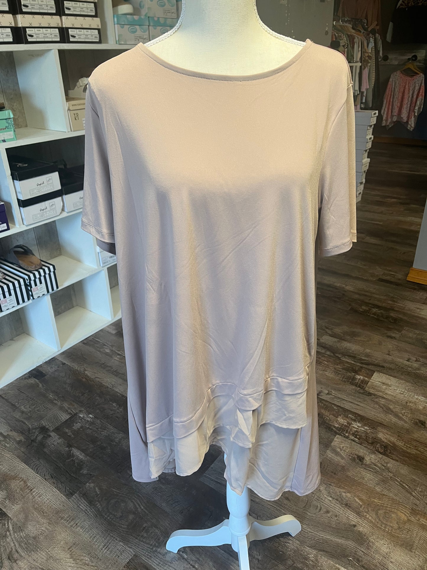 Dressy long length top