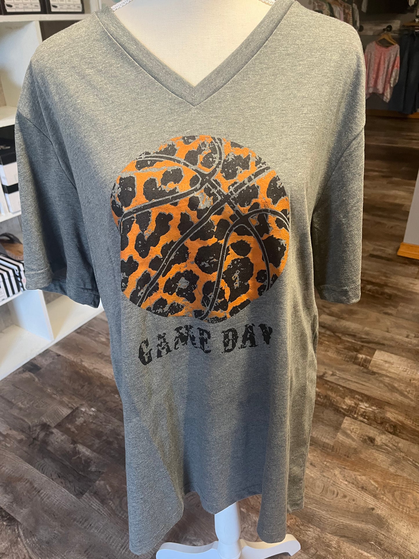 Game day v neck T shirt