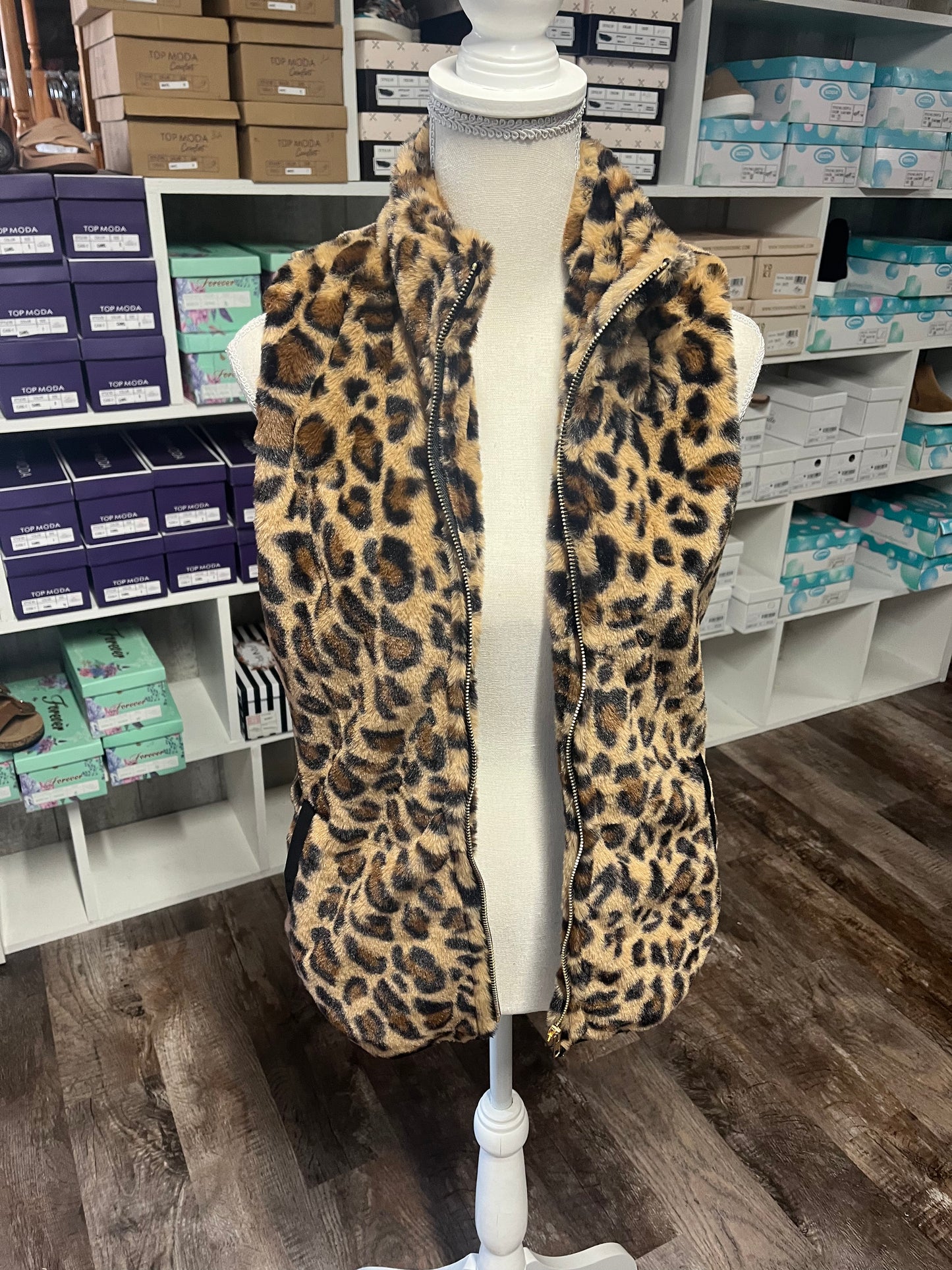 Leopard vest