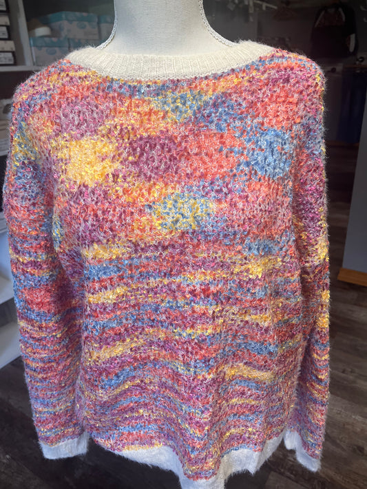 Soft multi colored sweater