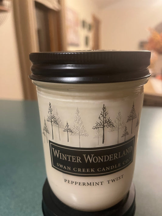 Swan Creek Peppermint Twist Candle