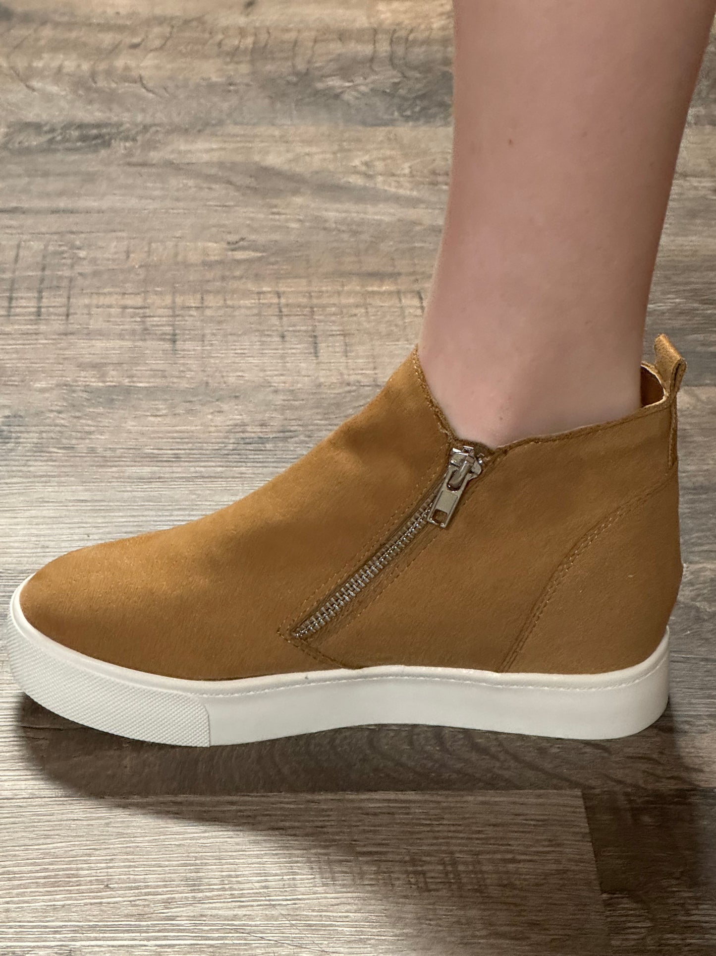 Soda Tan Zip Shoe