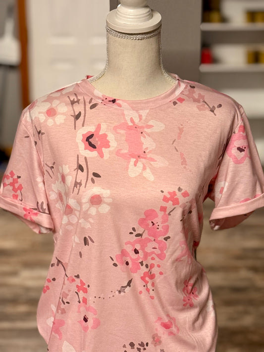 Pink Flower shirt