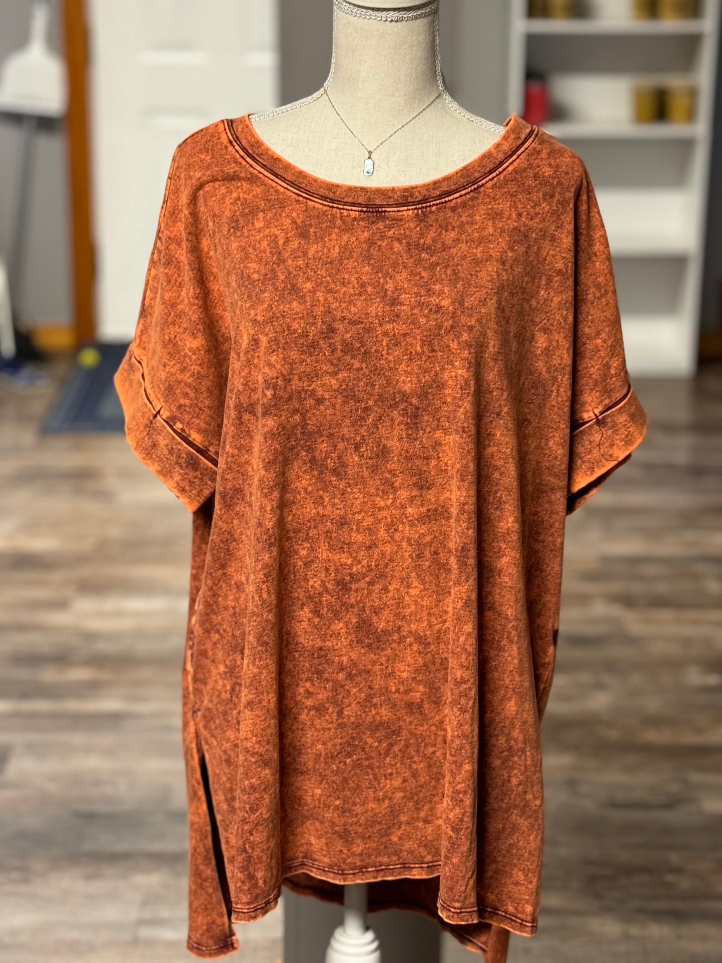 Orange Plus Size Top