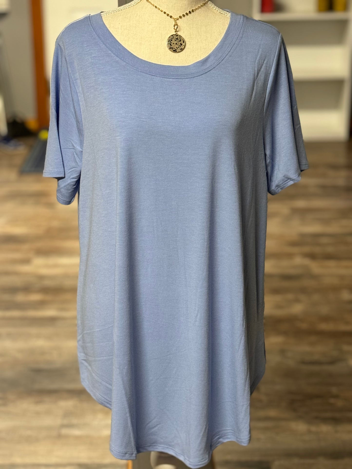 Powder Blue Plus Size Top