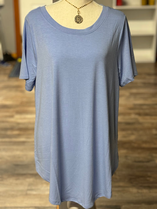 Powder Blue Plus Size Top