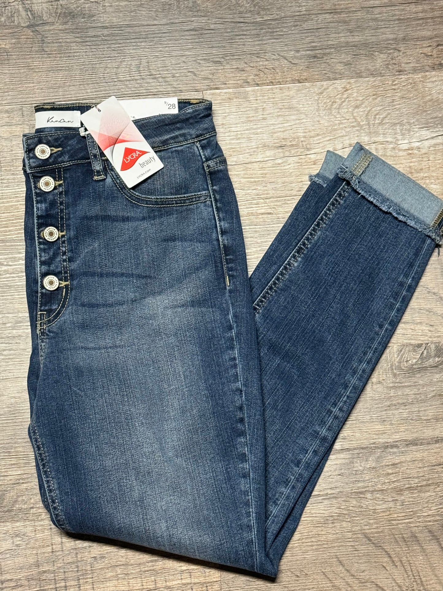 Kan Can High Rise Ankle Jeans