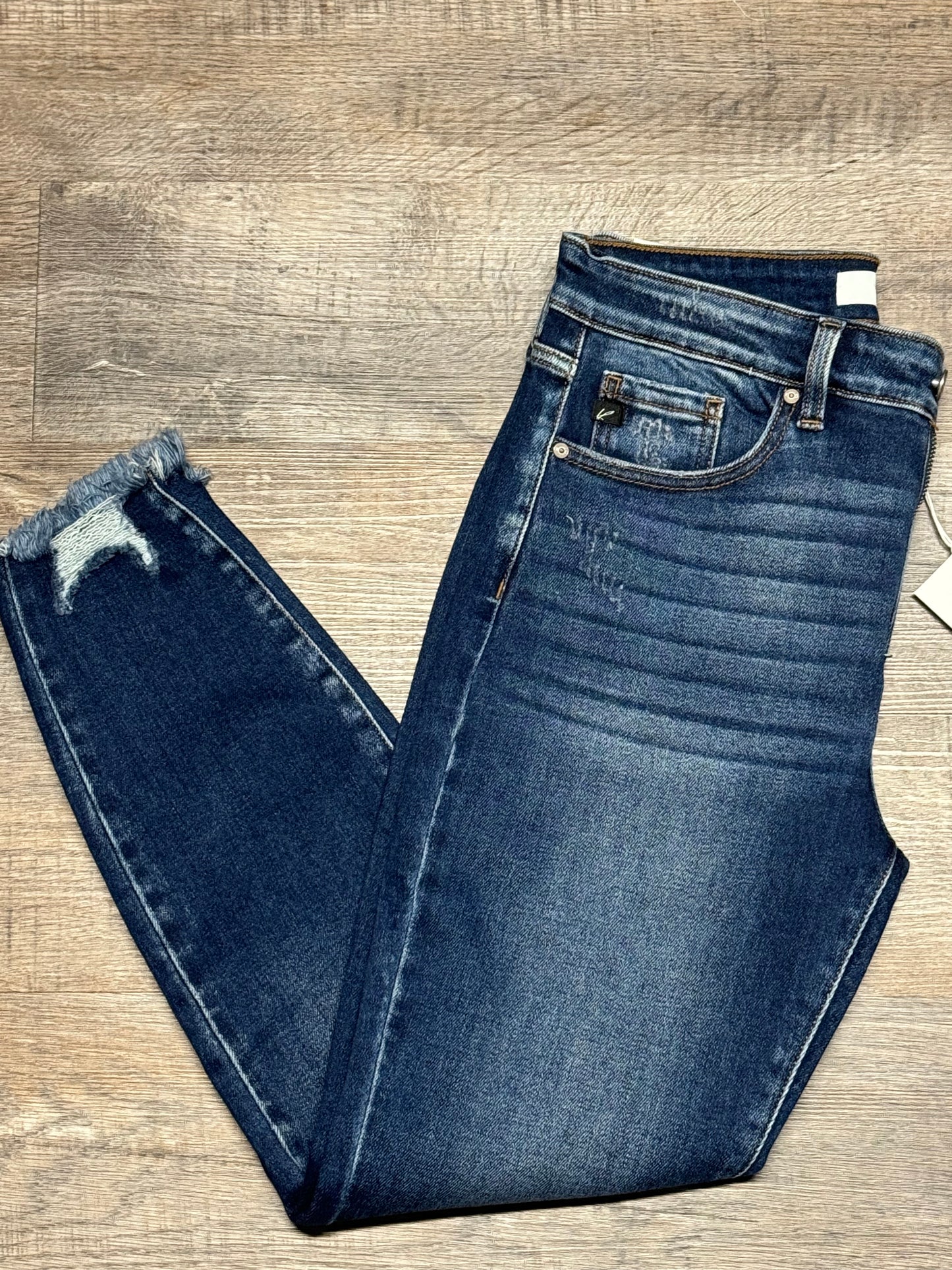 Kan Can Distressed Ankle Bottom