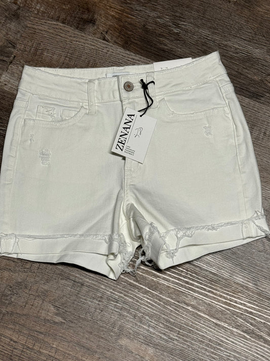 White Zenana Shorts