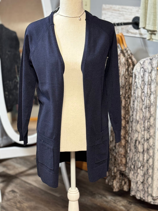 Navy Sweater Cardigan