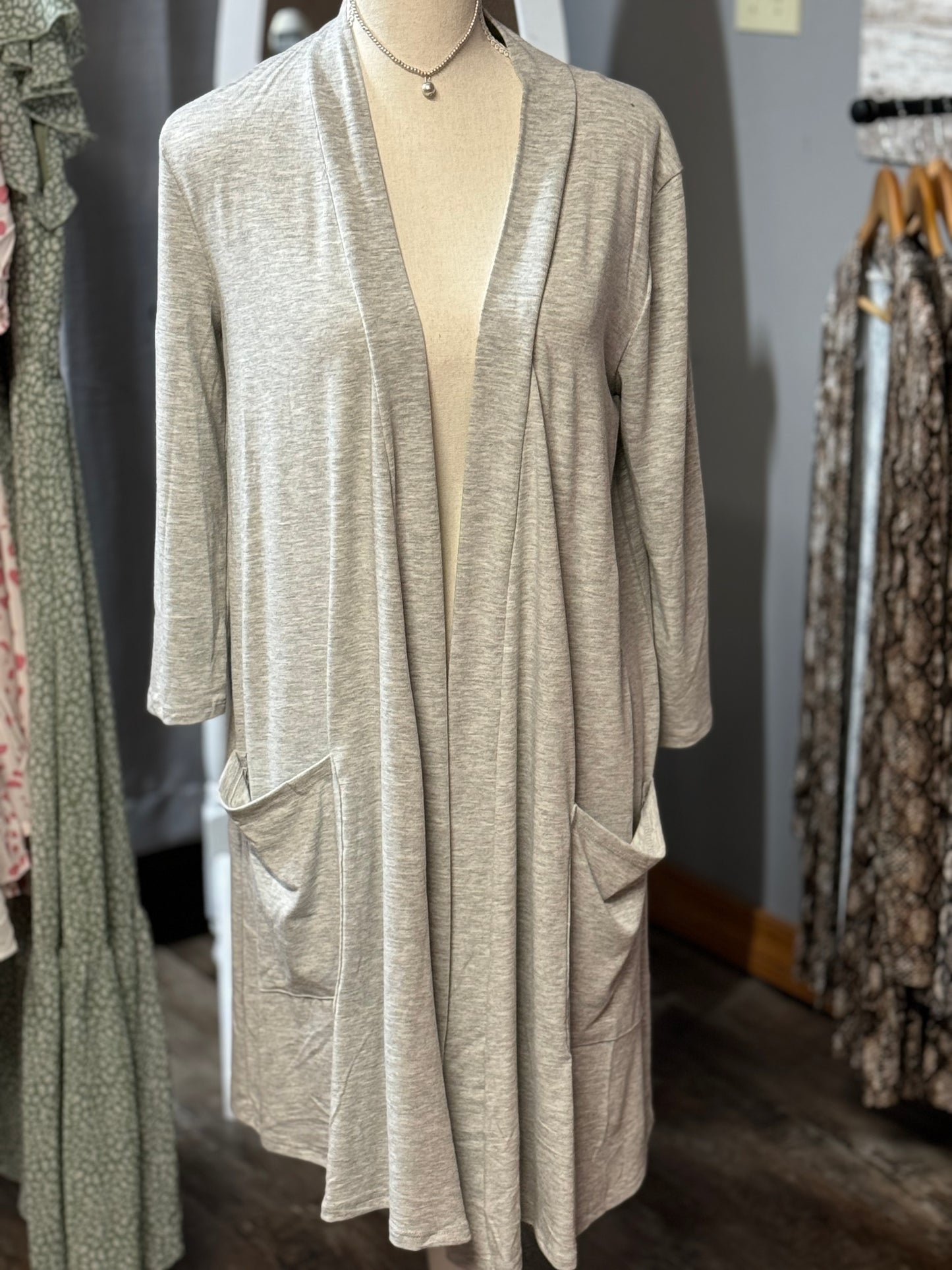 Zenana Grey Cardigan