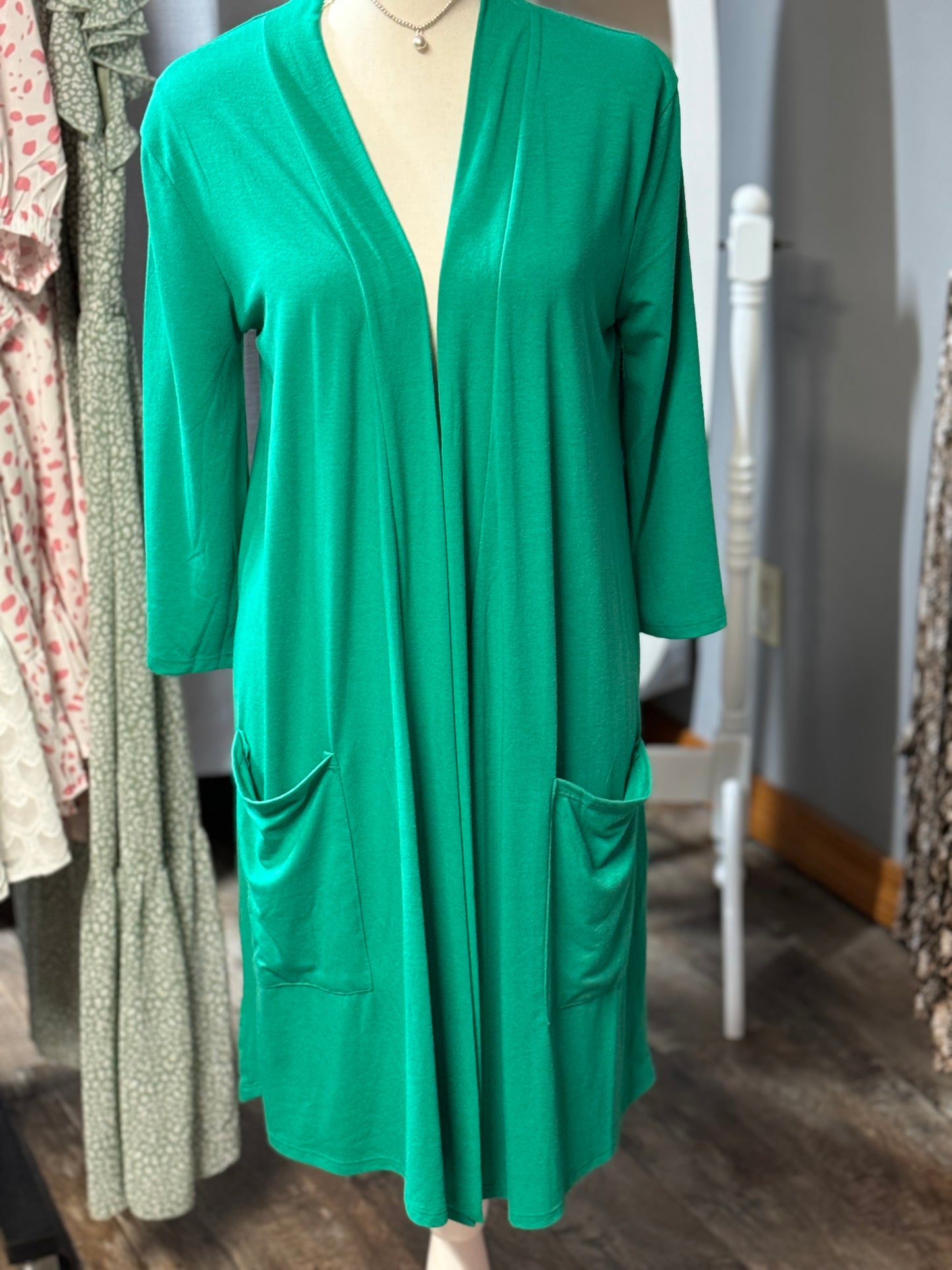 Zenana Green Cardigan